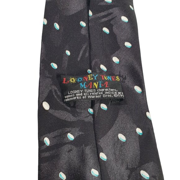 Looney Tunes Mania Christmas Mens Necktie Tie Sylvester Daffy Coyote Bugs - Picture 4 of 5